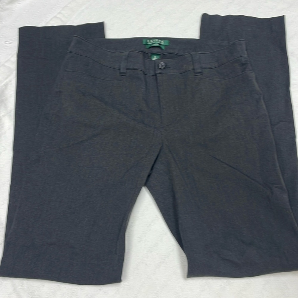 Ralph Lauren LRL Womens Adelle Black Pants Size 6 stretch